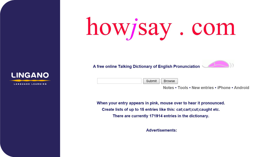 فرهنگ لغات Howjsay
